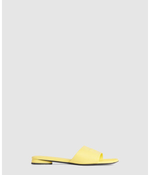 발렌시아가 듀티 프리 레더 플랫 샌들 787293