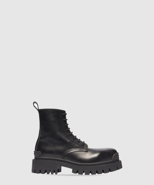 발렌시아가 스트라이크 레이스업 부츠 590974