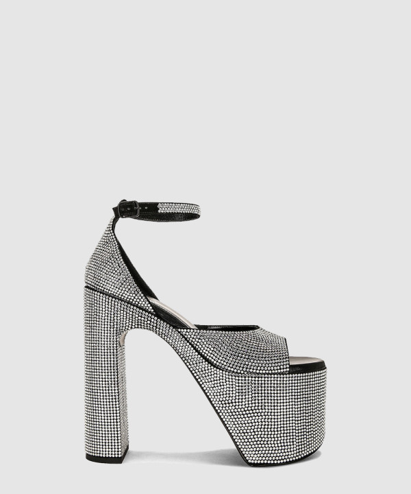 발렌시아가 캠든 라인스톤 샌들 742409