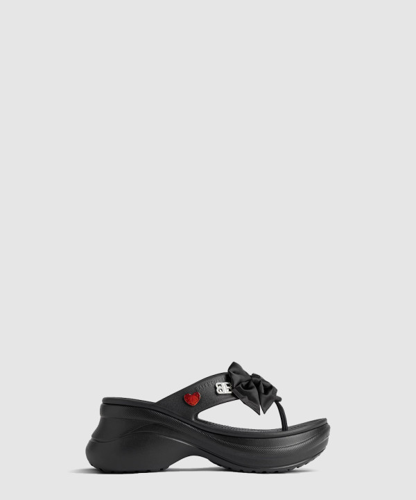 발렌시아가 플랫폼 통 크록 샌들 825201