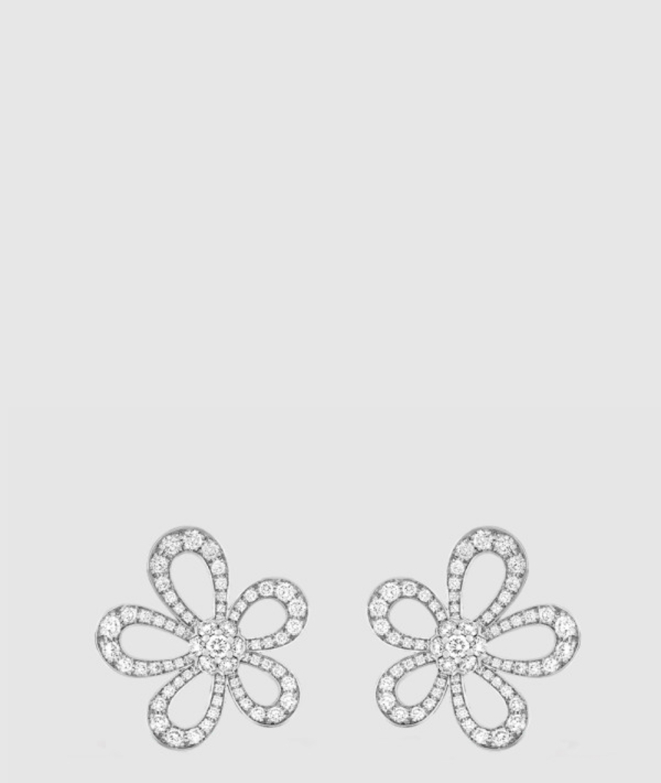 ​18K 하이엔드 미러급 반클리프 플라워레이스 귀걸이 05100