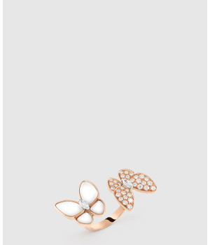 ​18K 하이엔드 미러급 반클리프 투 버터플라이 비트원 반지 7AL00