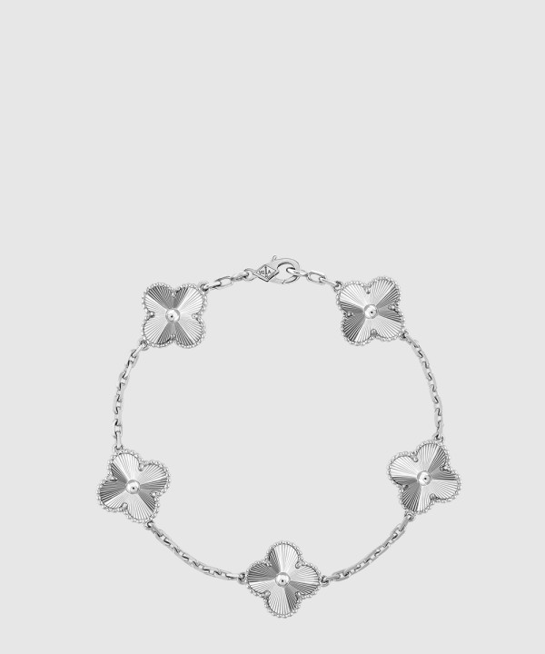 18K 하이엔드 미러급 반클리프 빈티지 알함브라 기요세 브레이슬릿 5모티브 9XE00