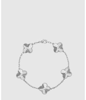 18K 하이엔드 미러급 반클리프 빈티지 알함브라 기요세 브레이슬릿 5모티브 9XE00