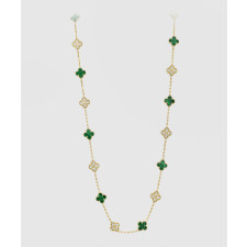 ​18K 하이엔드 미러급 반클리프 빈티지 알함브라 롱 네크리스 20모티브 7GP00