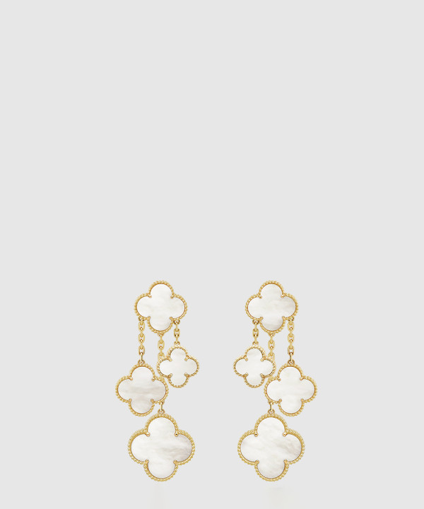 ​18K 하이엔드 미러급 반클리프 매직 알함브라 귀걸이 4모티브 78900