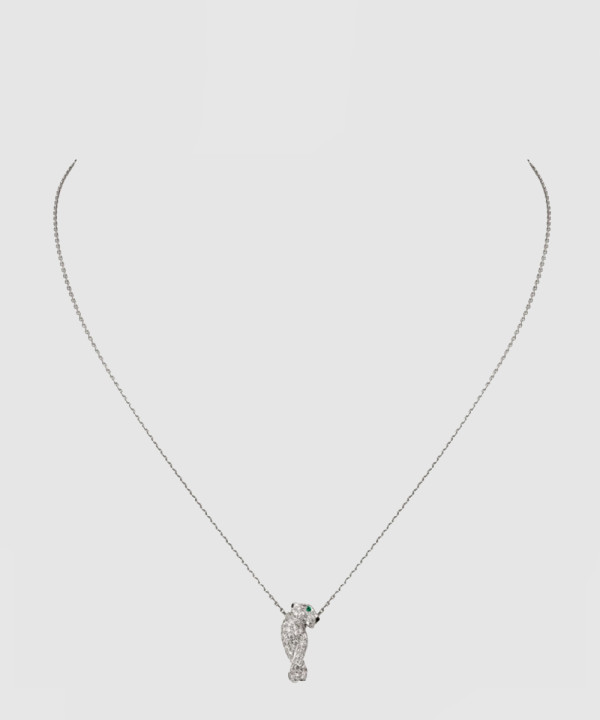 ​18K 하이엔드 미러급 까르띠에 팬더 드 파베 다이아 목걸이 B7224600