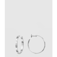 ​18K 하이엔드 미러급 까르띠에 러브 후프 이어링 라지 모델 B8028300