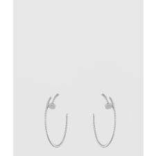 ​18K 하이엔드 미러급 까르띠에 저스트 앵 끌루 후프 이어링 라지 모델 N8515008