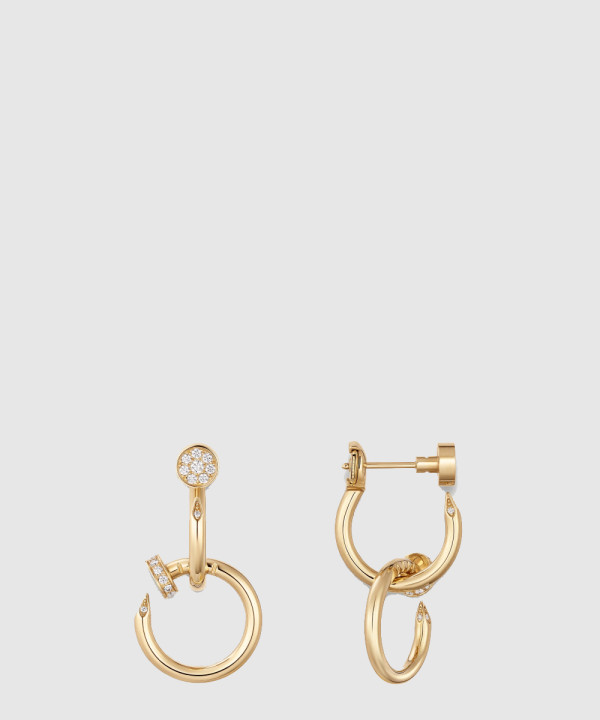 ​18K 하이엔드 미러급 까르띠에 저스트 앵 끌루 이어링 더블 B8301504