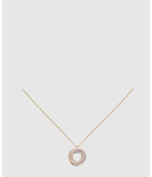 ​​18K 하이엔드 미러급 까르띠에 트리니티 네크리스 파베 세팅 B7224808