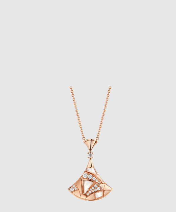 ​18K 하이엔드 미러급 불가리 디바스 드림 네크리스 마더 오브 펄 다이아몬드 350065