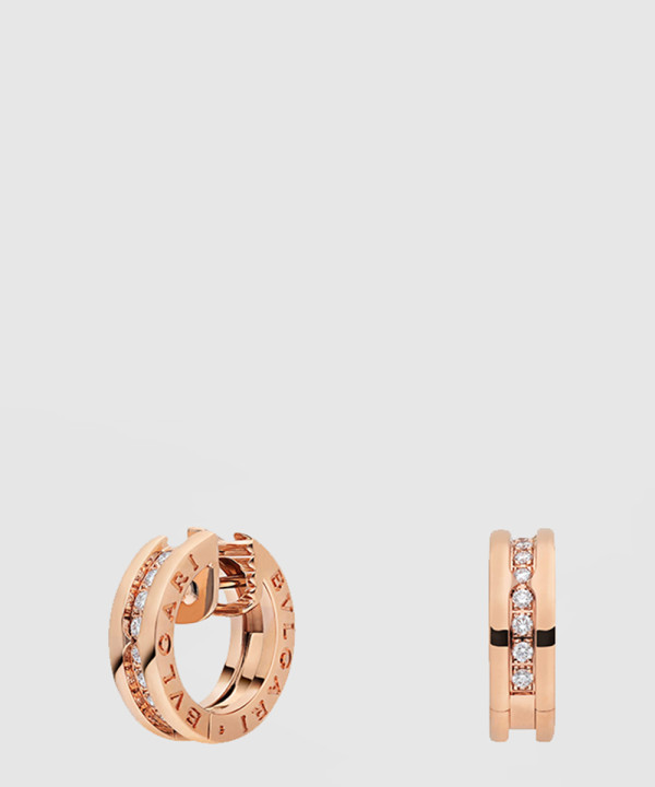 ​18K 하이엔드 미러급 불가리 비제로원 스몰 후프 이어링 348036