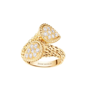 18K 하이엔드 미러급 부쉐론 쎄뻥 보헴 뚜아 에 무아 링 S 모티브 04BAB1