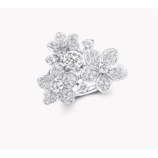 18K 하이엔드 미러급 그라프 와일드 플라워 멀티 반지