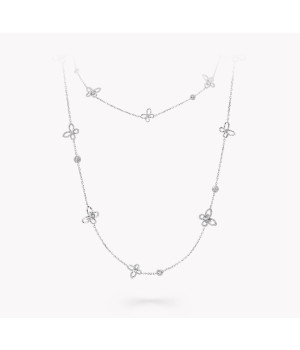 18K 하이엔드 미러급 그라프 버터플라이 실루엣 롱 네클리스 RGP749