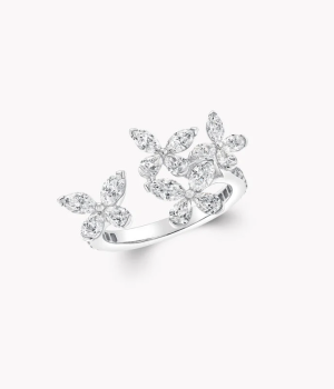 18K 하이엔드 미러급 그라프 쁘띠 버터플라이 마퀴즈 컷 페어 쉐이프 링 RGR913