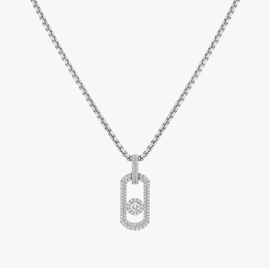 18K 하이엔드 미러급 메시카 쏘 무브 파베 네크리스 13680