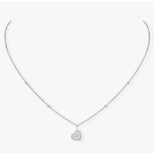 18K 하이엔드 미러급 메시카 조이 쾨르 솔리테어 네크리스 11437