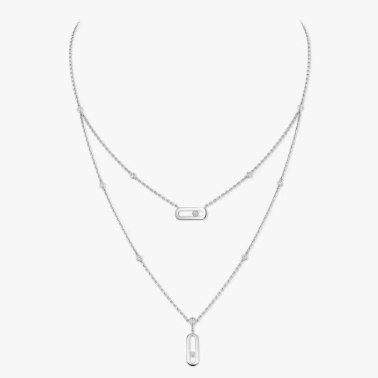 18K 하이엔드 미러급 메시카 무브 우노 2줄 네크리스 8852