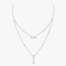 18K 하이엔드 미러급 메시카 무브 우노 2줄 네크리스 8852