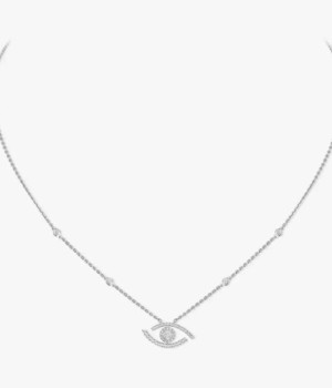 18K 하이엔드 미러급 럭키 아이 파베 세팅 네크리스 07525