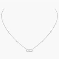 18K 하이엔드 미러급 메시카 무브 우노 다이아몬드 네크리스 4708