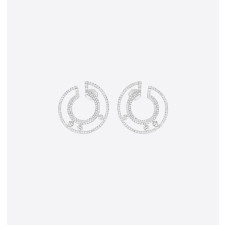 18K 하이엔드 미러급 메시카 무브 로만 후프 파베 이어링 11571