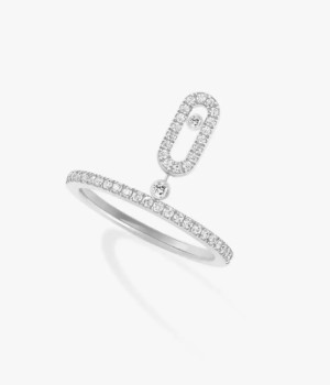 18K 하이엔드 미러급 메시카 무브 우노 파베 드롭 링 11163