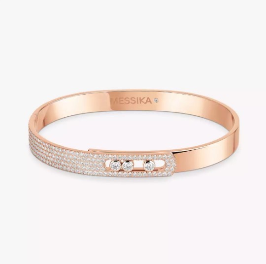 18K 하이엔드 미러급 메시카 무브 노아 파베 뱅글 6371