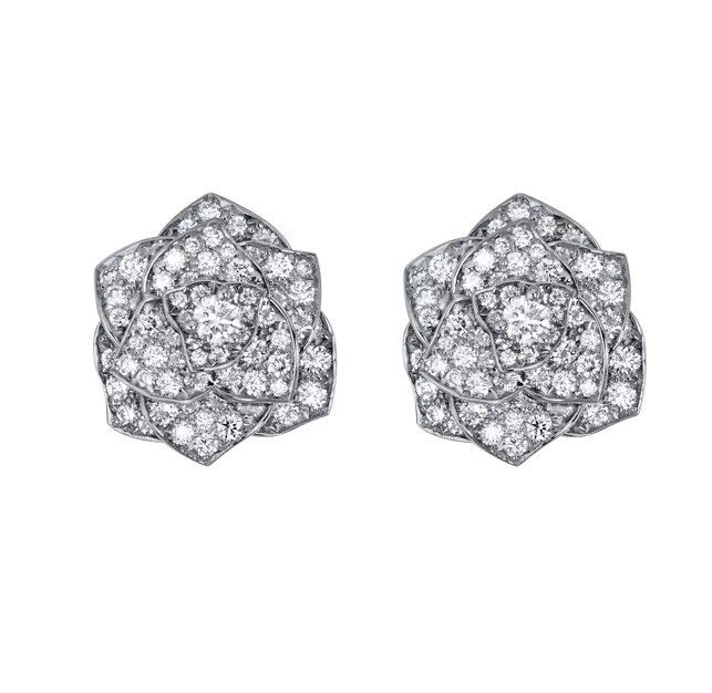 18K 하이엔드 미러급 피아제 로즈 귀걸이 G38U0072