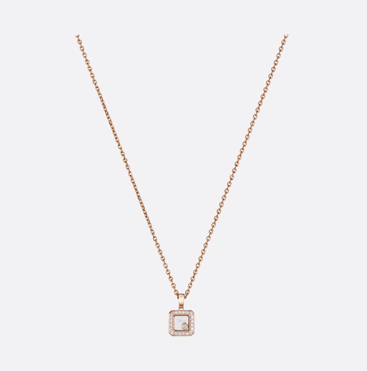 18K 하이엔드 미러급 쇼파드 해피 아이코닉 네크리스 79A114