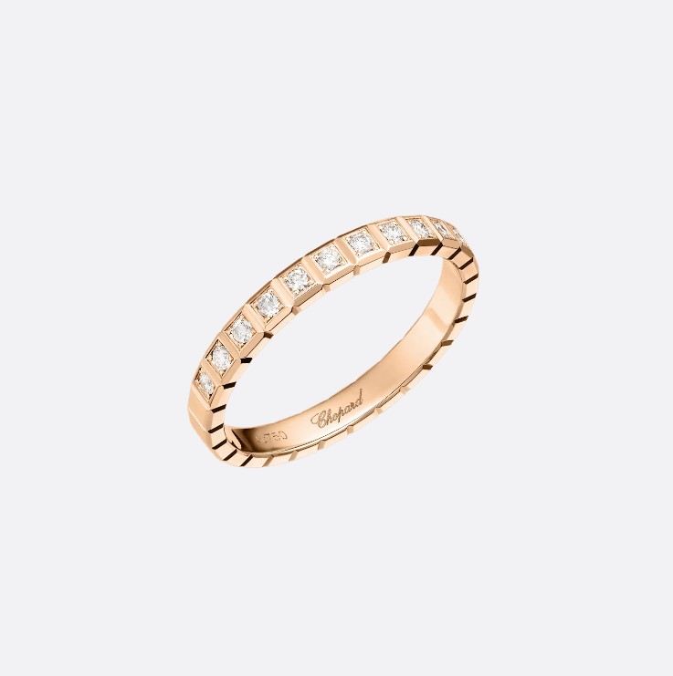 18K 하이엔드 미러급 쇼파드 아이스 큐브 링 827702