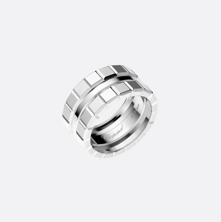 18K 하이엔드 미러급 쇼파드 아이스 큐브 링 827004