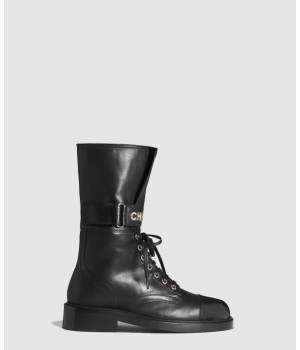 샤넬 레이스업 쇼트 부츠 G37808