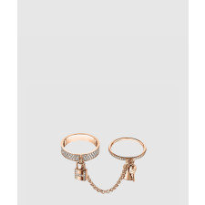 18K 하이엔드 미러급 에르메스 켈리 카데나(Kelly Cadenas) 더블 링