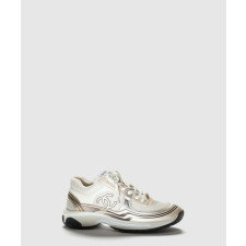 샤넬 패브릭 라미네이티드 스니커즈 G45077