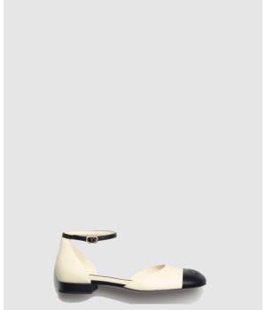 샤넬 메리제인 스트랩 오픈 플랫 슈즈 G38959