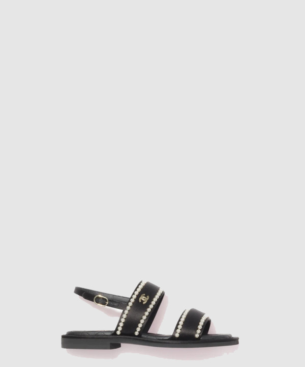 샤넬 진주 새틴 스트랩 샌들 G38423