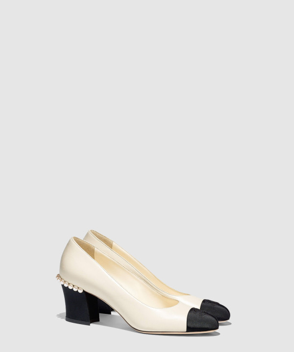 샤넬 진주 슬링백 펌프스 G21377