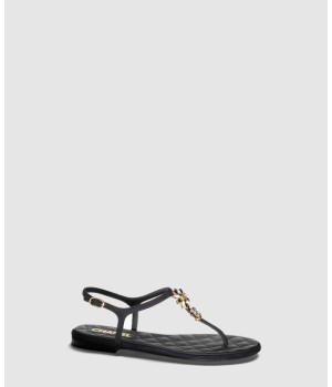 샤넬 레더 샌들 G45025