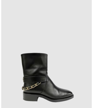 샤넬 백 로고 체인 앵클 부츠 G39170