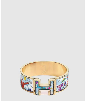 18K 하이엔드 미러급 에르메스 클릭클락 H 레포페 데르메스 와이드 브레이슬릿