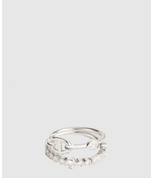 18K 하이엔드 미러급 에르메스 Chaine d'ancre Chaos Fancy 링