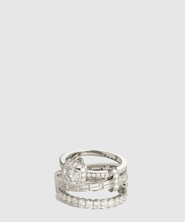 18K 하이엔드 미러급 에르메스 Chaine d'ancre Chaos Fancy 링