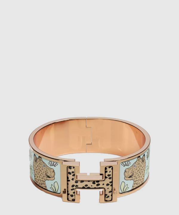 18K 하이엔드 미러급 에르메스 클릭클락 H 레오파드 브레이슬릿