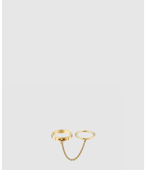 18K 하이엔드 미러급 에르메스 알파켈리 더블 반지