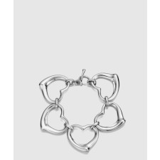 18K 하이엔드 미러급 티파니앤코 엘사 퍼레티 오픈 하트 브레이슬릿