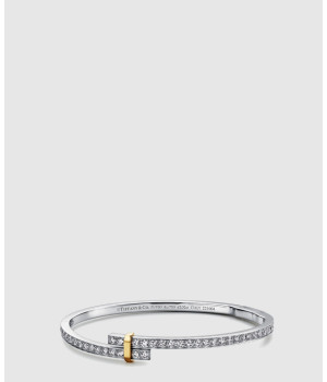 18K 하이엔드 미러급 티파니앤코 엣지 힌지드 바이패스 뱅글