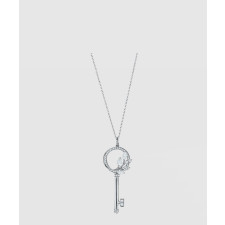 18K 하이엔드 미러급 티파니앤코 빅토리아 다이아몬드 바인 서클 키 펜던트